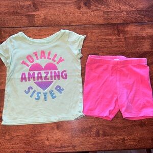 The Children's Place & Jumping Beans short sleeve top and shorts